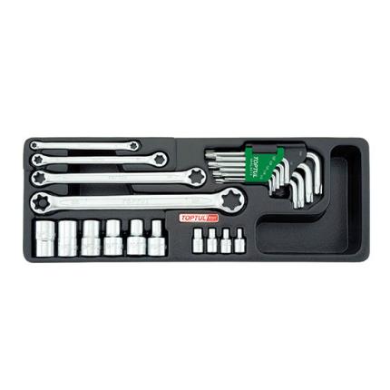 23PCS - Star Wrench, Sockets &amp; Key Wrench Set