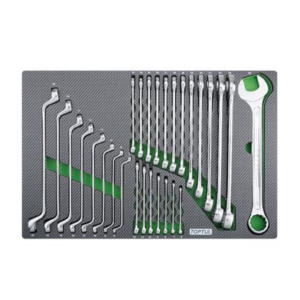 28PCS - Combination &amp; Double Ring Wrench Set