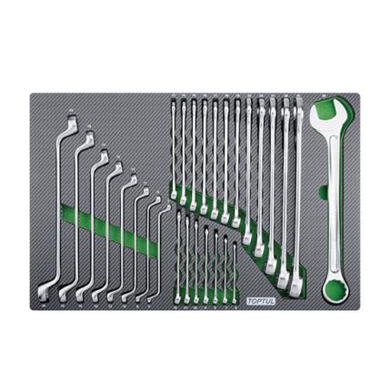 28PCS - Combination &amp; Double Ring Wrench Set
