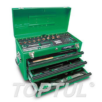 99PCS Professional Mechanical Tool Set W/3-Drawer Tool Chest