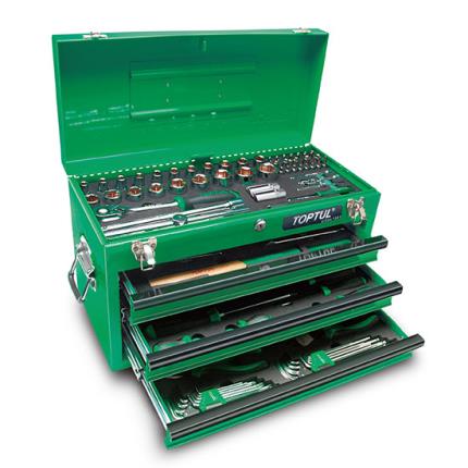 99PCS Professional Mechanical Tool Set W/3-Drawer Tool Chest