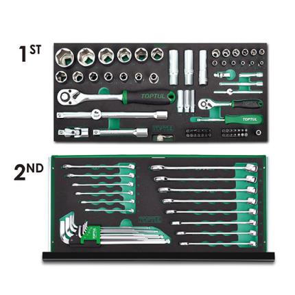 114PCS Professional Mechanical Tool Set W/3-Drawer Tool Chest