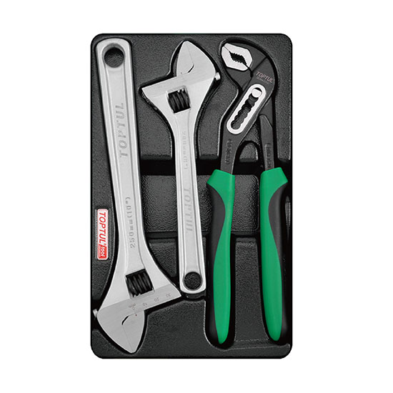 3PCS - Adjustable Wrench &amp; Pliers Set