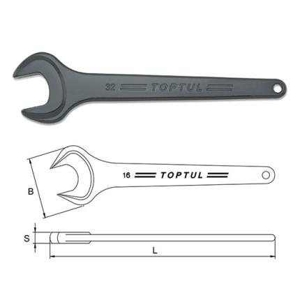 Single Open End Wrench - TOPTUL The Mark of Professional Tools