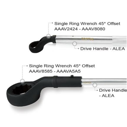 Single Ring Wrench 45&#xB0; Offset