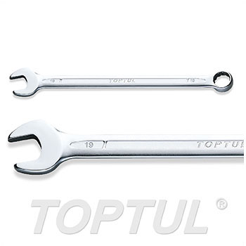 Extra Long Combination Wrench 15° Offset - METRIC (Satin Chrome Finished)