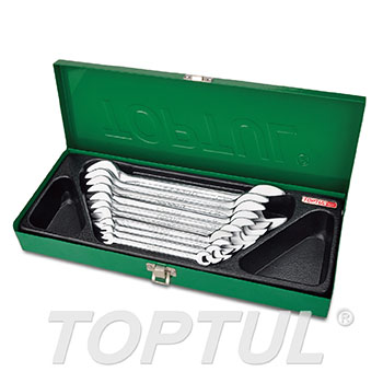 Double Open End Wrench Set - METAL BOX