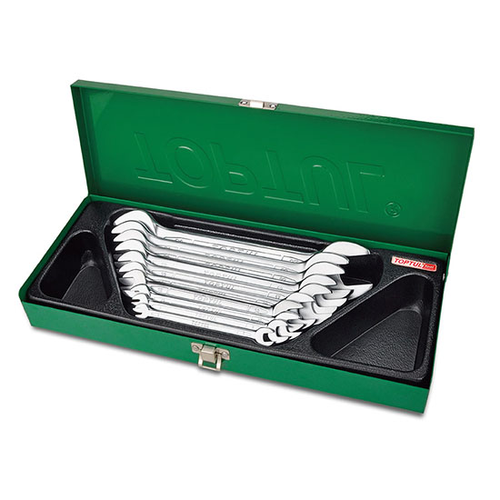 Double Open End Wrench Set - METAL BOX