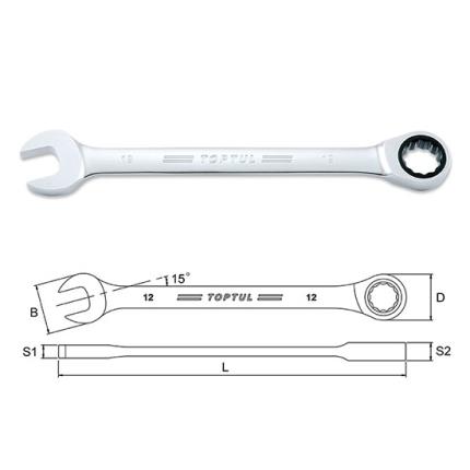 Pro-Series Ratchet Combination Wrench