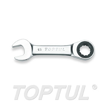 Stubby Ratchet Combination Wrench