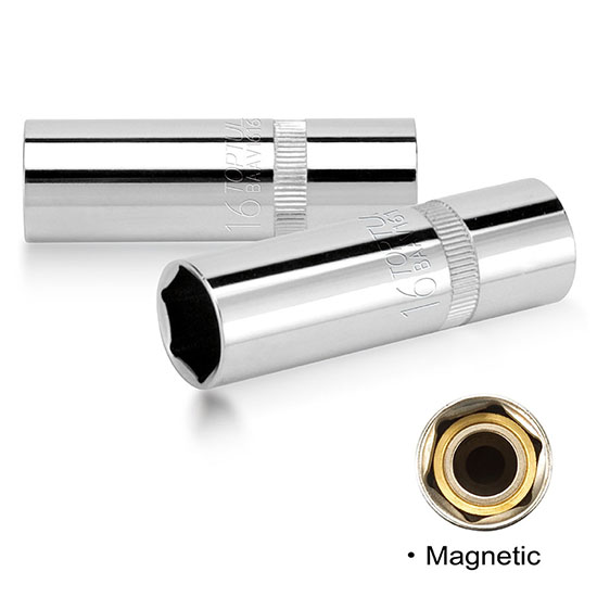1/2" DR. Magnetic Spark Plug Socket (Thin Wall)