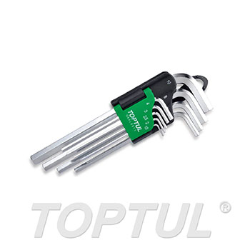 9PCS Long Type Hex Key Wrench Set