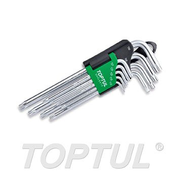9PCS Long Type Ball Point Hex Key Wrench Set - TOPTUL The Mark of