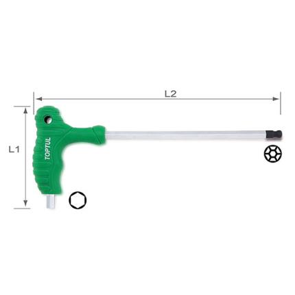 L-Type Two Way Ball Point &amp; Hex Key Wrench