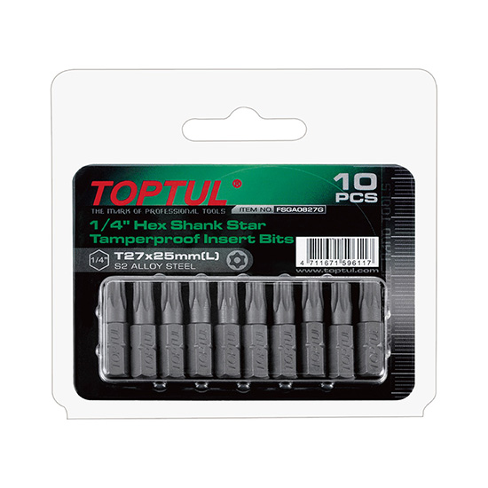 1/4 Hex Shank Phillips & Slotted Screwdriver Bits - TOPTUL The Mark of  Professional Tools