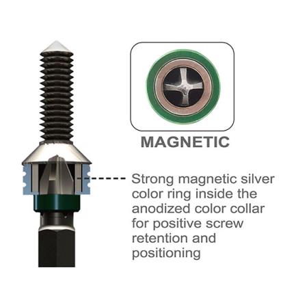 1/4&quot; Hex Shank Phillips Quick Change Magnetic Power Bits