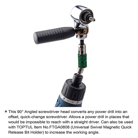 90&#xB0; Angled Driver Drill Tool