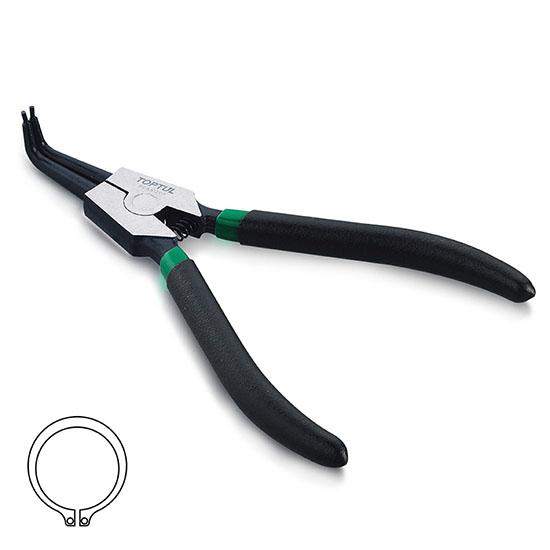 90° Retaining Ring Pliers (External Ring) - TOPTUL The Mark of