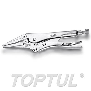 Long Nose Locking Pliers with Wire Cutters
