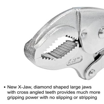 Curved Jaw Locking Pliers (X-Jaw Type)