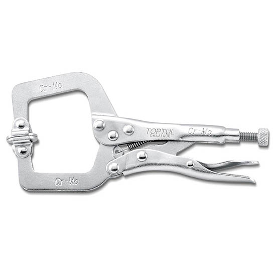 C-Clamp Locking Pliers with Swivel Pads (6) - TOPTUL The Mark of  Professional Tools