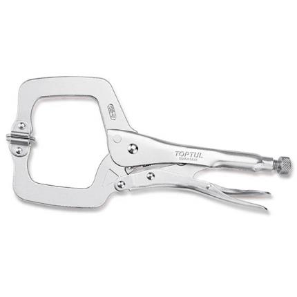 C-Clamp Locking Pliers with Swivel Pads (11&quot;)