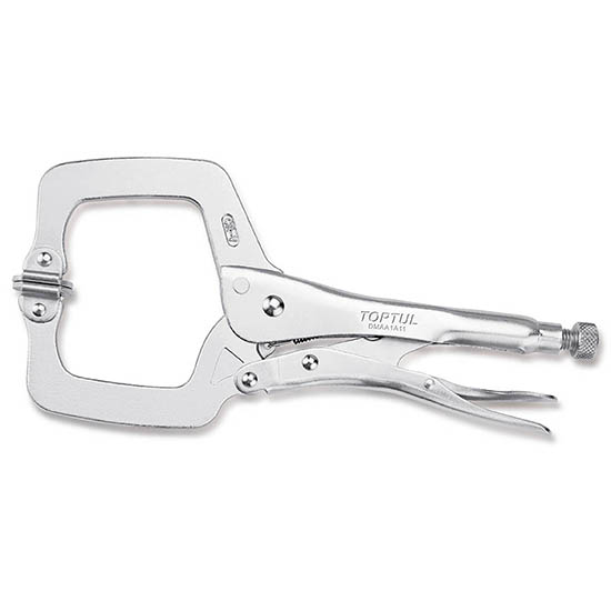 C-Clamp Locking Pliers with Swivel Pads (11")