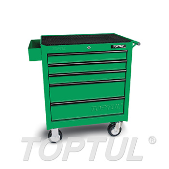 5-Drawer Mobile Tool Trolley - GENERAL SERIES - GREEN