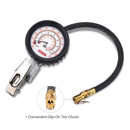 3-Function Tire Pressure Gauge - TOPTUL The Mark of Professional Tools