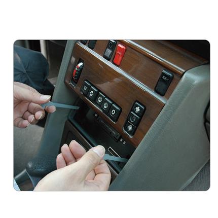 Remove audi radio in glove box with special audi keys 
