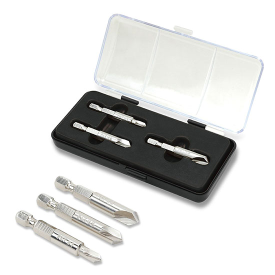 3PCS Damaged Screw Remover Set - TOPTUL The Mark of Professional Tools