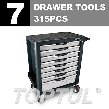 W/8-Drawer Tool Trolley - 315PCS Mechanical Tool Set