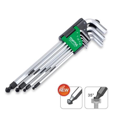 9PCS Extra Long Type Ball Point Hex Key Wrench Set