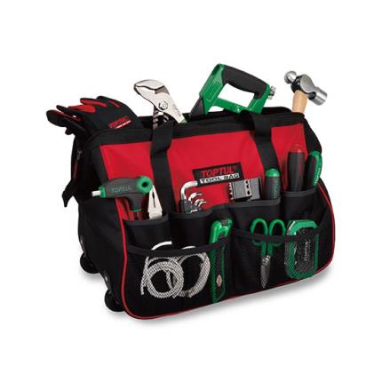 TOPTUL Tool Bag with Wheels and Telescoping Handle