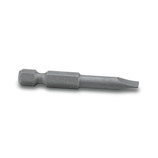 1/4" Hex Shank Slotted Power Screwdriver Bits (50mm)