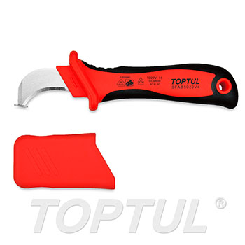 VDE Insulated Cable Knife with Hooked Blade