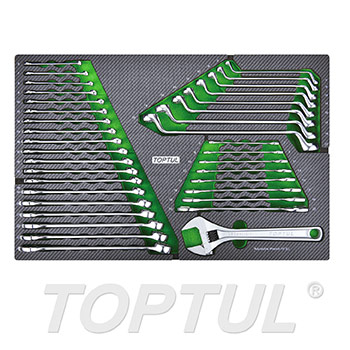 36PCS - Combination, Double Open End & Double Ring Wrench Set