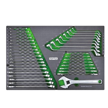 36PCS - Combination, Double Open End &amp; Double Ring Wrench Set