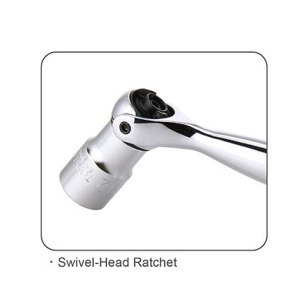 Mini Swivel-Head Ratchet Handle