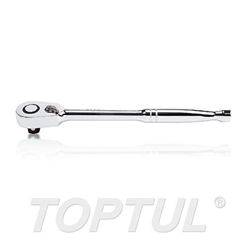 Compact Head Reversible Ratchet Handle with Quick Release