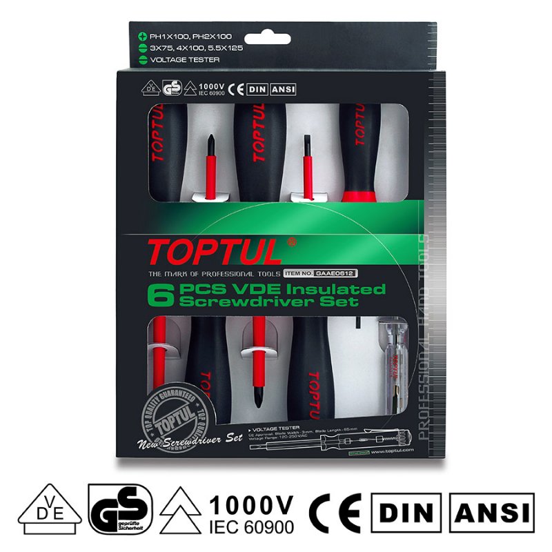 VDE Insulated Electricians Scissors - TOPTUL The Mark of Professional Tools