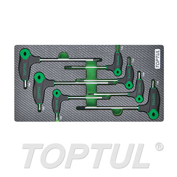 7PCS - L-Type Two Way Star & Tamperproof Key Wrench Set