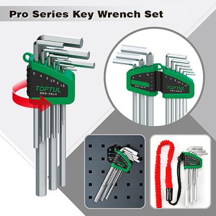 9PCS Long Type Ball Point Hex Key Wrench Set