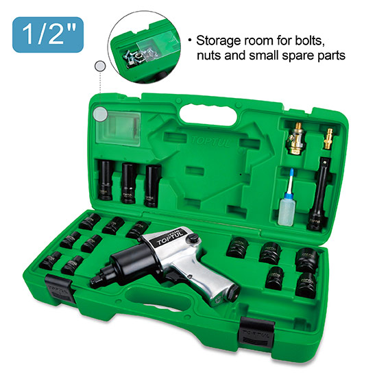 Air Impact Wrench Set - TOPTUL The Mark of Professional Tools