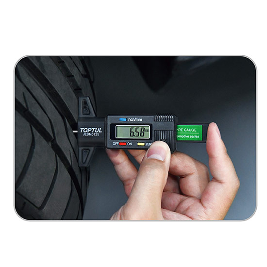Rema Tip Top Tire Tread Depth Gauge, 1/32nds up to 1 inch with Pocket Clip