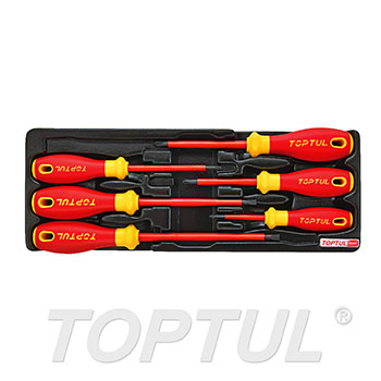 6PCS PRO-PLUS SERIES VDE Insulated Slotted & Phillips Screwdriver Set