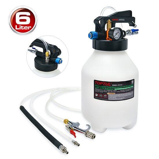 Pneumatic Fluid Extractor &amp; Dispenser with ATF Adapter