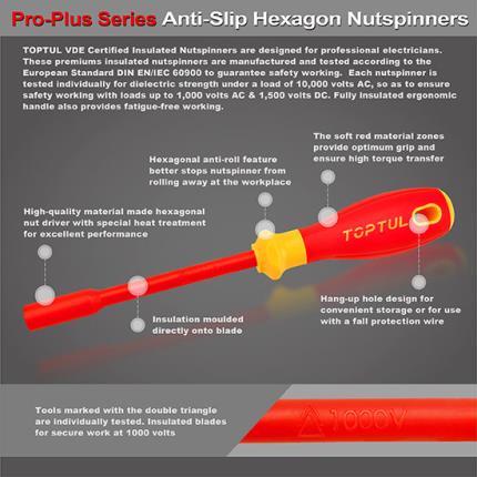 VDE Insulated Pro-Plus Series Hex Nutspinner