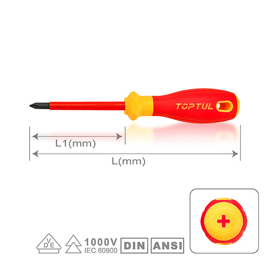 VDE Insulated Pro-Plus Series Phillips Screwdrivers