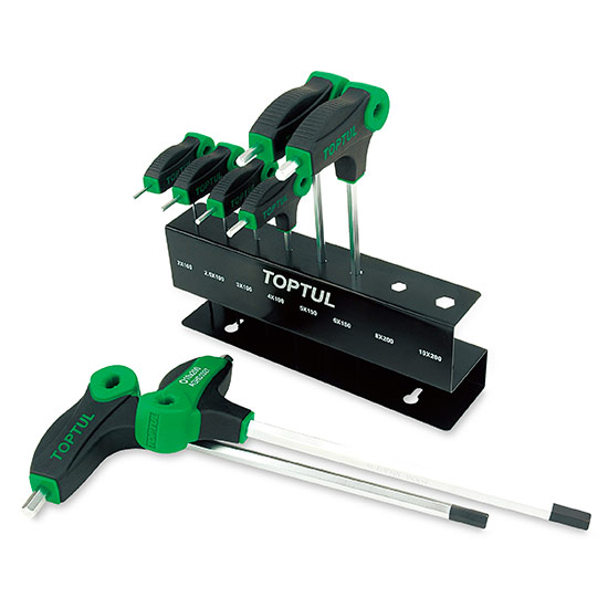 8PCS L-Type Two Way Hex Key Wrench Set - TOPTUL The Mark of 